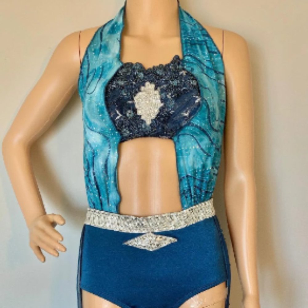 Shades of Blue Custom Dance Costume